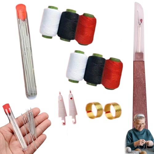 Nähwerkzeug-Set, 37-teilig, Nadeln, Faden, Handreparaturwerkzeuge, tragbares Näharbeitsset, DIY handgefertigtes Bastelset für Anfänger, professionelle DIY-Liebhaber
