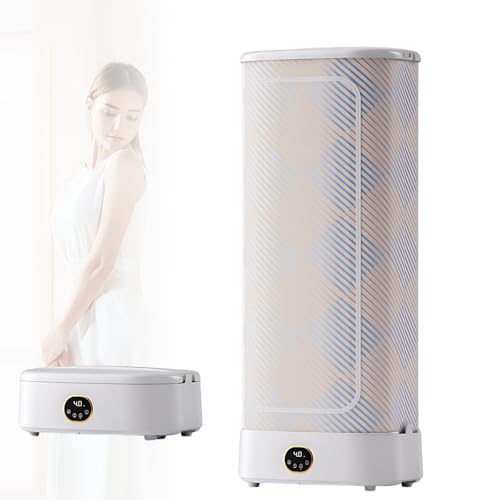 Asciugatrice Stiratrice a Vapore Intelligente Di Cura a Vapore, Asciugatura Senza Pieghe 70°c, 3 Modalità per Camicie/Delicati, Spegnimento Automatico