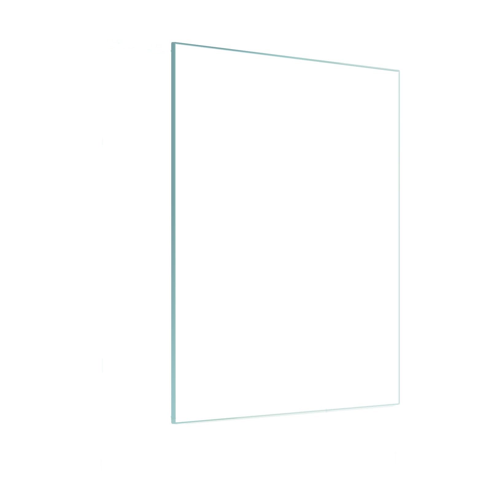 Virelix 16" x 24" Rectangle Tempered Glass Table Top, Clear Surface 1/4" Thick Flat Polished Edge for Furniture Protection Patio Dining Coffee End