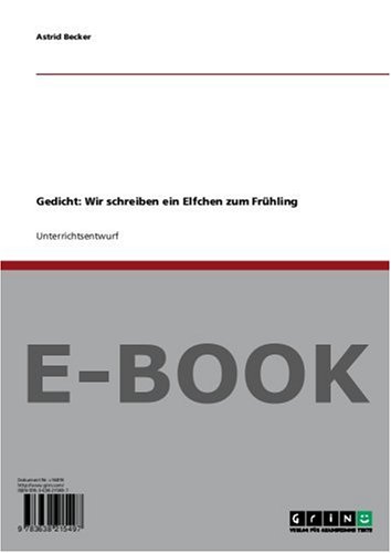 Gedicht: Wir schreiben ein Elfchen zum Frühling : Amazon.de: Bücher