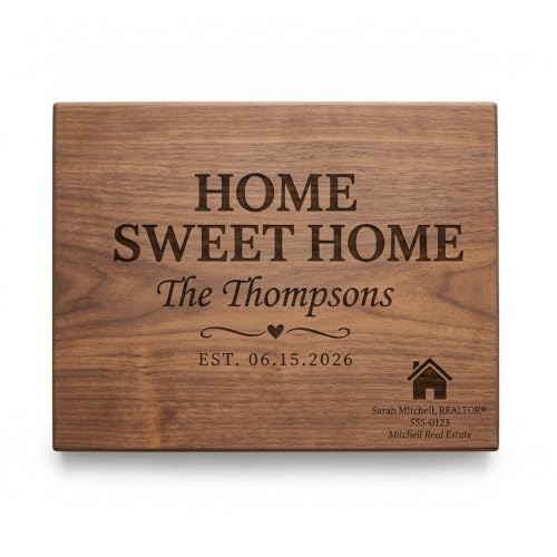 Tabla de cortar rectangular NakedWoodWorks de madera nogal personalizada miniatura 1