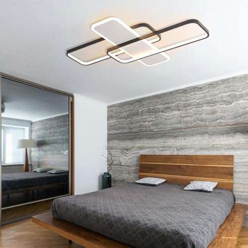 Luces de techo embutidas simples de 3 cuadrado aluminio led para comedor y sala de estudio 4