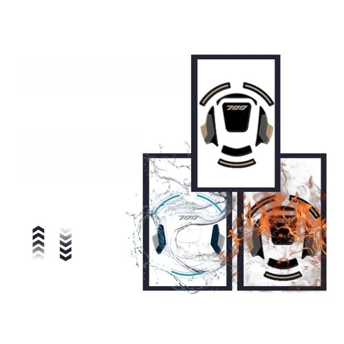 Autocollant réservoir moto pour 700MT ADV 2025 Nebula White