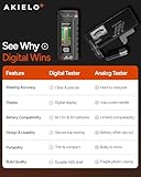 AKIELO+ Digital Battery Tester – Easy Read LCD Display – No Battery Required – Universal Household Battery Checker for Size AA AAA C D 9V 1.5 Cell - Image 6