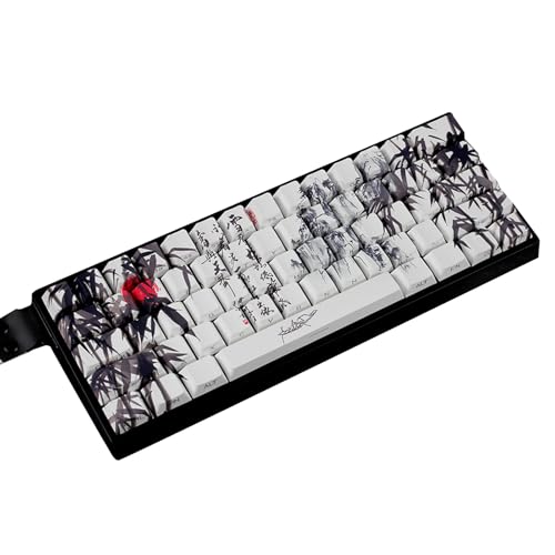 Keycaps PBT Bambous Forests au profil original side print pour clavier ANSI ISO 61 64 68