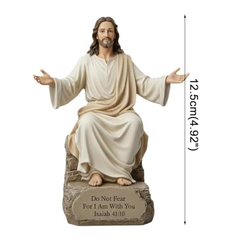 Estatua Cristo con Brazos Abiertos de Resina miniatura 7