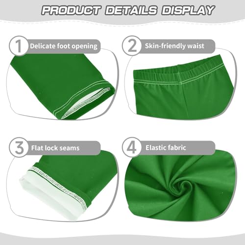 GuoChe Dark Green Girls Summer Shorts Cotton Cartwheel Shorts Bathing Suits for Performance3