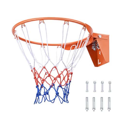 Happybuy Basketball Rim, Wall-Mounted Heavy-Duty 18