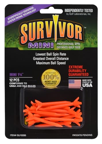 Greenkeepers 1 3/4" Survivor Mini Performance Golf Tee