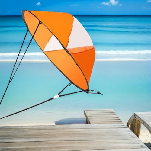 Voile de kayak pliable orange à clips pour une installation facile - 4
