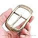 CRAFTMEMORE Western Engraved Metal Belt Buckle Classic Vintage 1.5 Inches Belt Replacement Leather Craft HRBK D281183 (Brass)