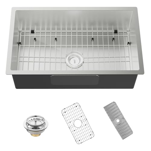 Koardink Kitchen Sink, 30x18 Inch Stainless Steel Drop In Kitchen