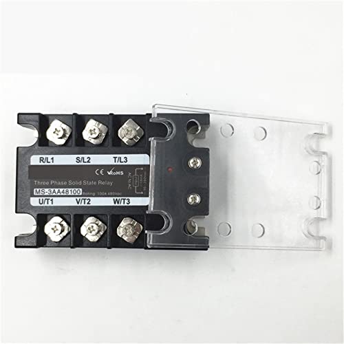 Relais statique triphasé 100A AA48100 commande AC90-280V SSR-100AA