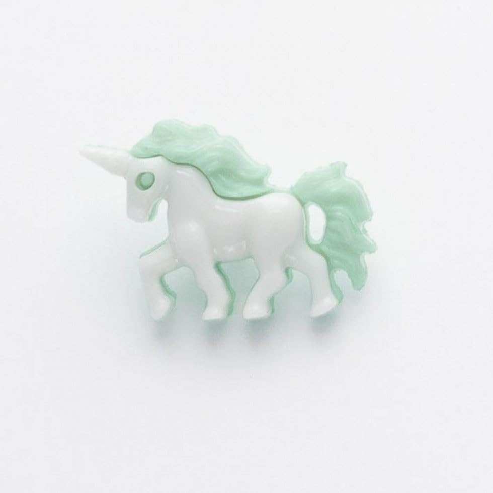 Unicorn Shape Buttons Suitable for Dressmaking - Size 25mm - Sold in Packs of 50