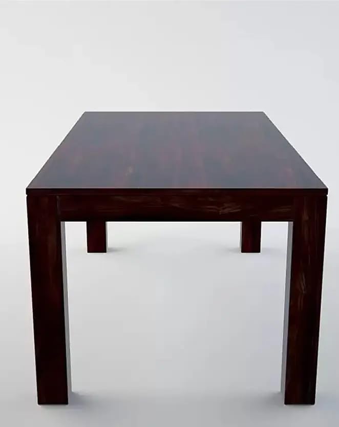 Image of RECTART Solid Wood Dining Table Set with Chairs for Living Room Home | Wooden Dining Room Sets Furniture for Hotels and Restaurants | (Walnut Finish, 6 Seater-A)