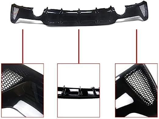 Diffuseur de lèvre de Pare-Chocs arrière de Voiture pour BMW Serie 4 2014-2019 Performance Tuning 435i 440i 435d 440d,Diffuseur PareChocs Voiture Séparateurs Kit Protection