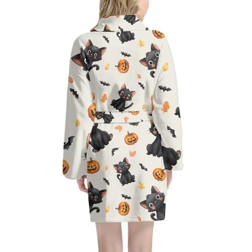 Towel Robe Women Bath Wraps Long Sleeve Bathrobe with Belt Pockets Soft for Girls2