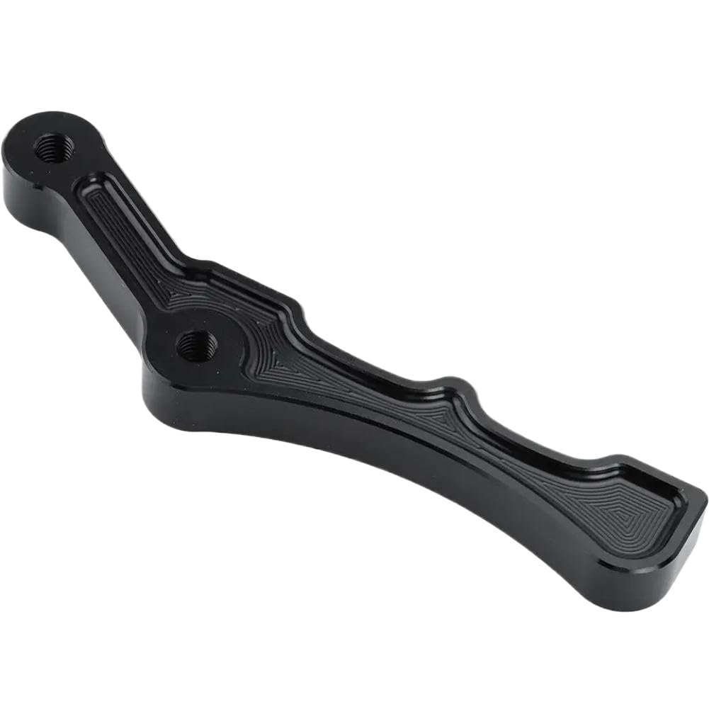 Tvhpwhcka Black Motorcycle Radial Front Wheel Brake Dual Disc Caliper Bracket Clip For 11.5 Inch And 11.8 Inch Rotors Compatible With Touring Softail Sportster(Black)
