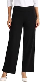 blissclub AM:PM Cotton Wide Leg Pants - Lite | Tall - Above 5.5" | Cotton Pants | Wide Waistband | Slit at Hem | Side Pockets-picture-18