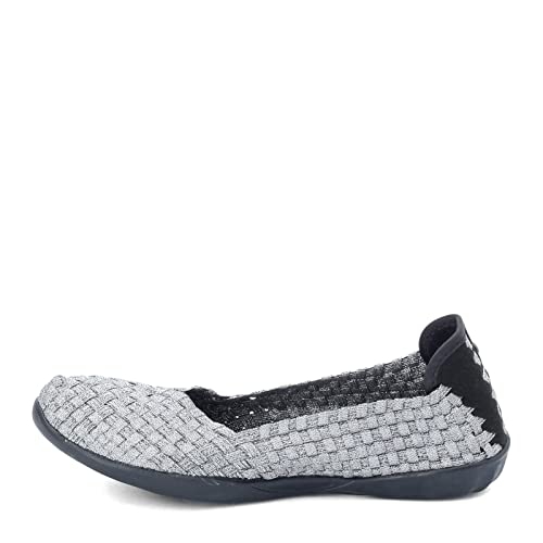 Image of Bernie Mev Catwalk Women's Stretch Woven Slip On Flat Shoes for Women