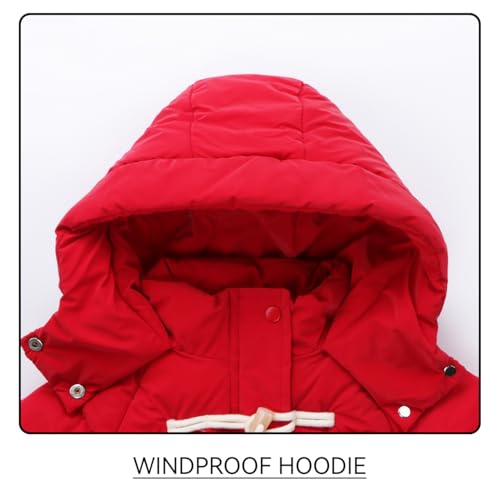 Little Girl Coat Size 5-6 Waterproof Clothes Cute Outwear Winter Puffer Jacket2