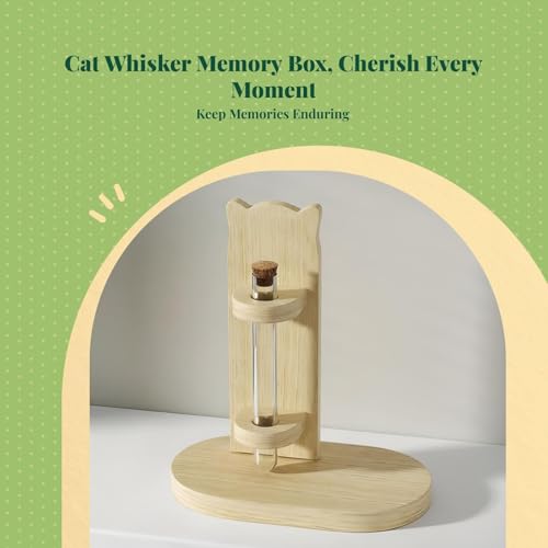 Commemorative Whisker Collector Ornaments Transparent Whisker Jar Cat Whisker Storage Box for Cats Kitten, 18x10x20cm — view 4