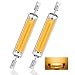 LED R7S 118mm Bianco caldo 3000K, 10W Sostituzione 100W R7S J118 alogena, AC220V-240V 1000LM Angolo del fascio 360° R7S Lampadina LED COB 118mm lineare, 2pcs