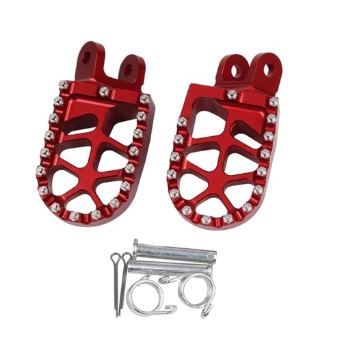Repose-Pieds Moto Anti-Glisse Rouge contre l'Usure pour XR250R