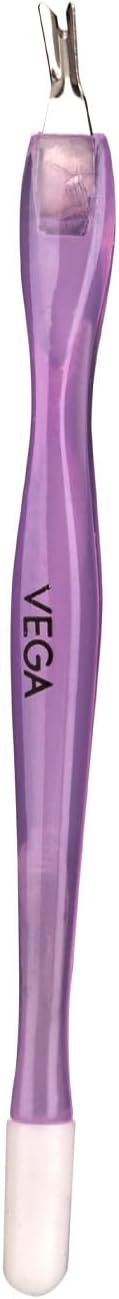 VEGA Cuticle Trimmer & Cuticle Pusher | Stainless Steel Cuticle Remover Tool for Manicure & Pedicure | Nail Cuticle Cutter for Clean Nails | Professional Nail Care Tool | Colour May Vary (CTP-01)