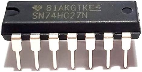 Juried Engineering SN74HC27N SN74HC27 74HC27 7427 Triple 3-Input Positive-NOR Gates Breadboard-Friendly IC DIP-14 (Pack of 10)