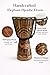 JIVE Djembe Drum African Bongo Congo Wood Drum Deep Carved Solid Mahogany Goat Skin Professional Quality 16