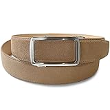 Plus de trous, ajustements pour un ajustement confortable. Boucle à cliquet au design classique. Matériau de la boucle : zinc.