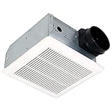 Beleeb SN50 Bathroom Exhaust Fan, 50 CFM, 2.5 Sones, Ceiling or Wall Mount Ventilation Fan with Hanger Bars, White
