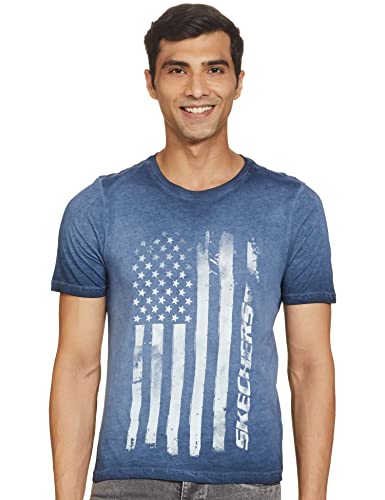 Image of Skechers Men Polyester Regular Fit T-Shirt
