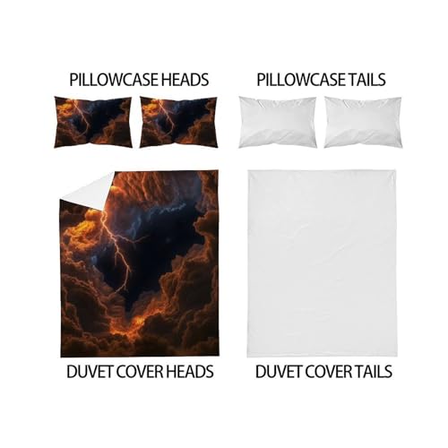 Housse de couette double Cloud 200x200cm pour chambre de garçon - 4