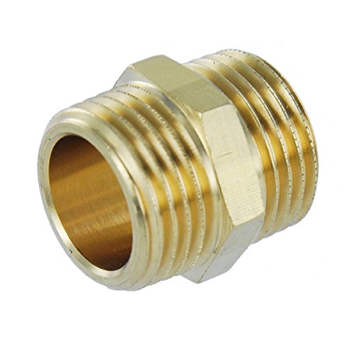 Preisvergleich Produktbild Messing Doppelnippel Gewindefitting - 1"