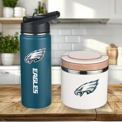 The Memory Company Officially Licensed 18oz Water Bottle with 22oz Food Storage Container, San Francisco 49ers by The Memory Company - Used condition - Image 6