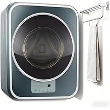 Automatic Wall-Mounted Washing Machine,3kg Portable Compact Small Household Wsaher,Dormitory Travel Washing Machine,Drum Inverter Washing Machine for Bathroom LightGreen