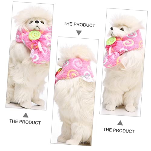 Balacoo 2 Peças De Acessórios Cor-De-Rosa Para Cães Bandana Gatos De Inverno Aquecedor De Natal Roup