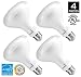 Hyperikon BR30 LED Bulb, 12W (75W equivalent), 4000K (Daylight White), CRI90+, Wide Flood Light Bulb, 120° Beam Angle, Medium Base (E26), Dimmable, UL-Listed and Energy Star-Qualified - (Pack of 4)