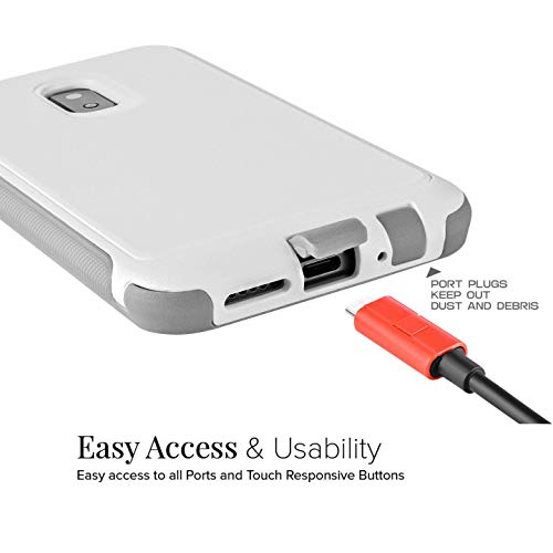 Asus Zenfone V Live Case Rugged Heavy Duty Dual Layer White A009 V500Kl (Ikon Case) #TOP2