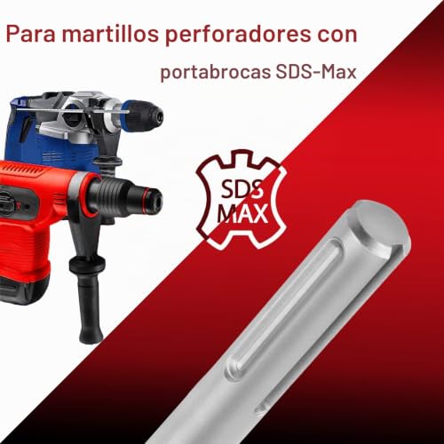 Miniatura 2 de Sds Max - Extensión De Vástago Para Brocas 410 Mm De Longitud, Con Rosca M22, Incluye Broca Centrada