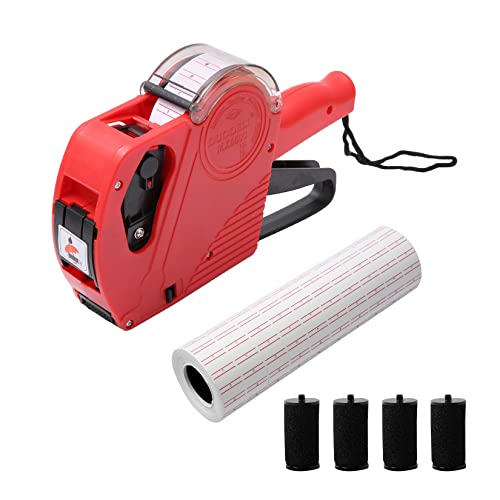 image for Tamoxu MX-5500 8 Digits Price tag Gun with 5000 Sticker Labels and 4 I