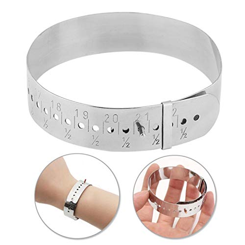 Bangle Gauge, Diy Bracelet Bracelet Sizing Tool, Stainless Steel Adjustable For Measuring Wrists Jewelry Making #TOP4