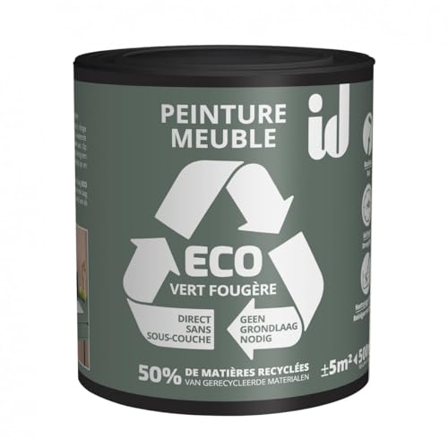 Peinture boiseries et meubles vert fougère 500ml ID PARIS - 2