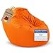 Produktbild BuBiBag 2in1 Sitzsack Sitzkissen mit Füllung |XX- Large Ø: 145 cm, Neonorange | Indoor & Outdoor Beanbag| Geeignet für Kinder Innen- & Außenbereich Kinderzimmer| Wasser- & Schmutzabweisend Wetterfest