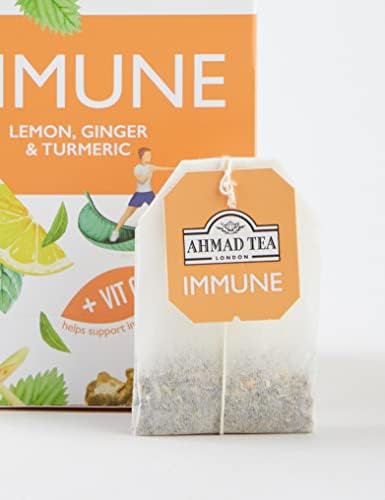 Ahmad Tea Lemon, Ginger & Turmeric "Immune" Infusion - 20 Teabags