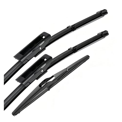 Jeu de balais d'essuie-glace Megane 4 avant arrière brosses pluie 24 18 10