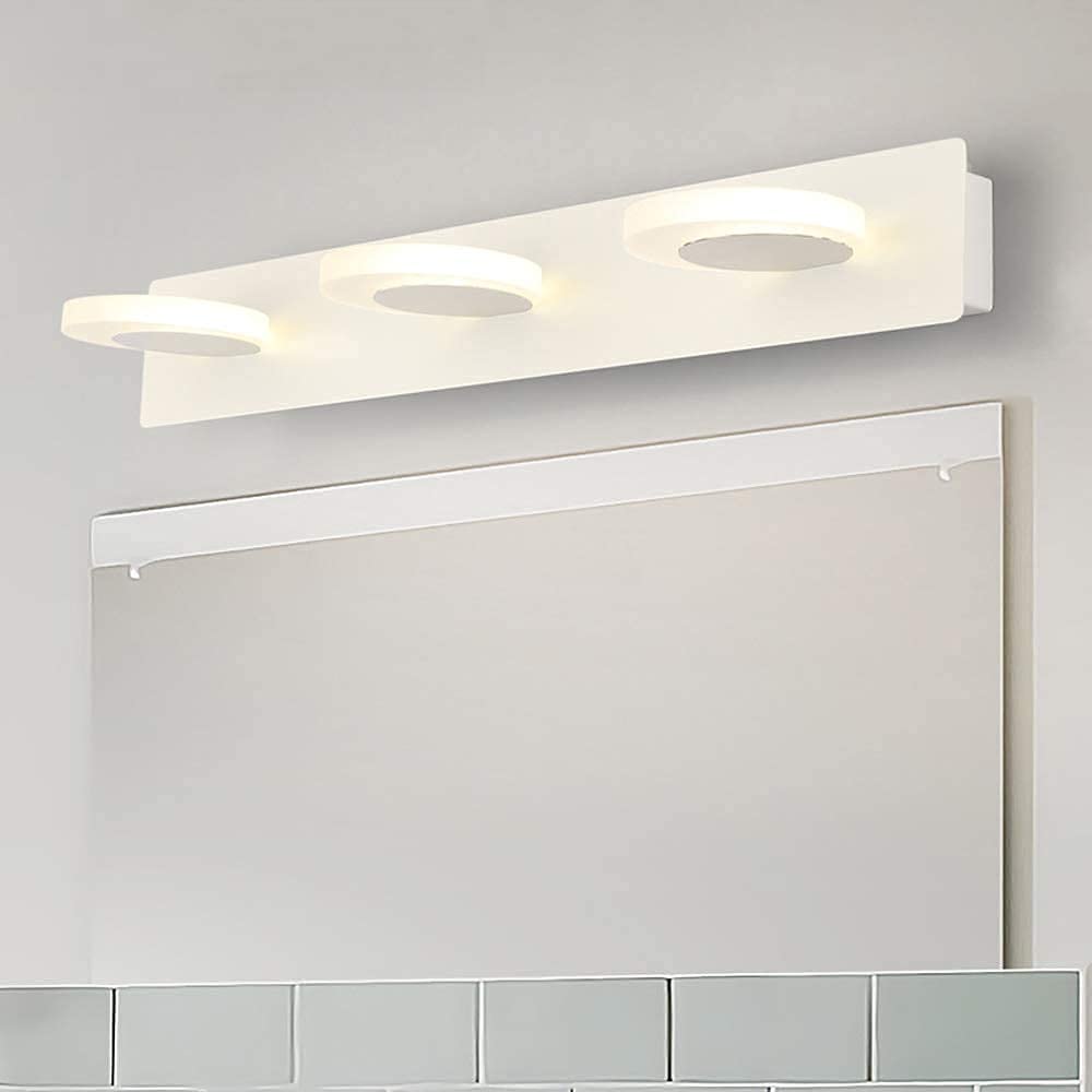 3 Głowice Led Luprzednie Światło Łazienka Lampa Ścienna Makijaż Światła Do Garderoby, Ciepłe Białe