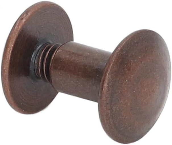 Book Binding Screw Metal Nail Rivet Studs Curved Surfaces for DIY Leather - (Color: Color3)